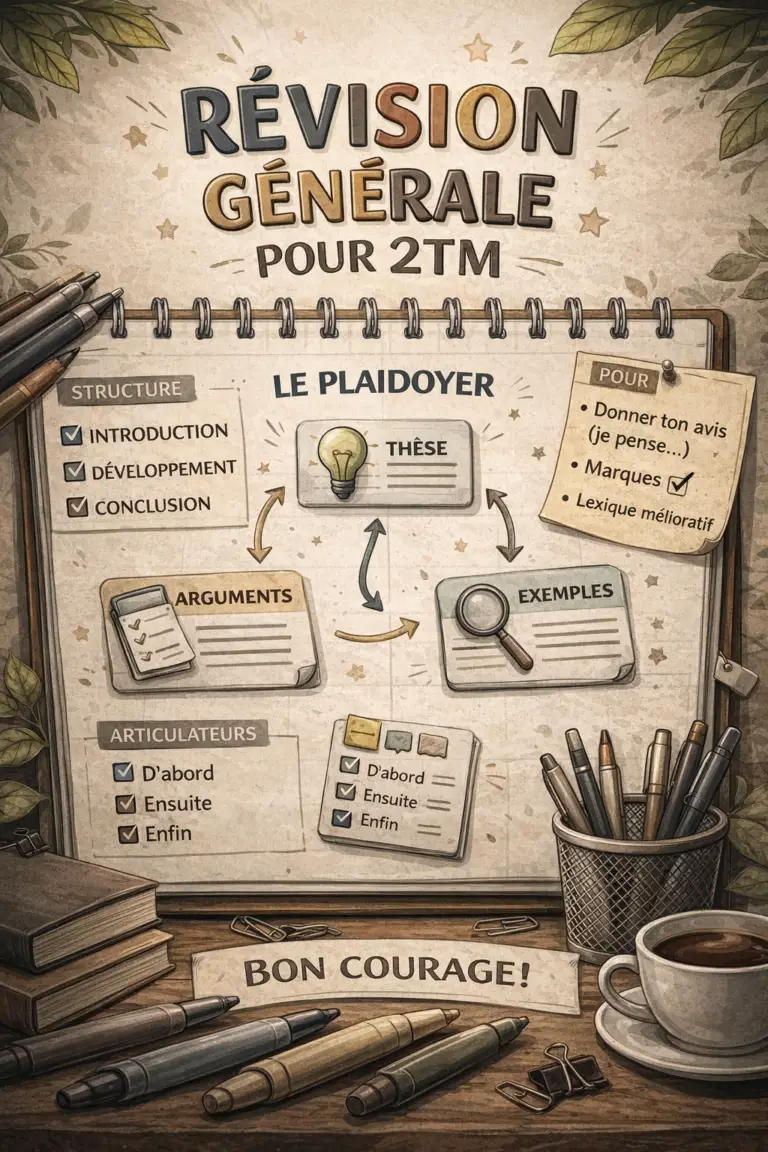 RÉVISION DÉTAILLÉE – Le Plaidoyer : Comprendre et Maîtriser le Discours Argumentatif